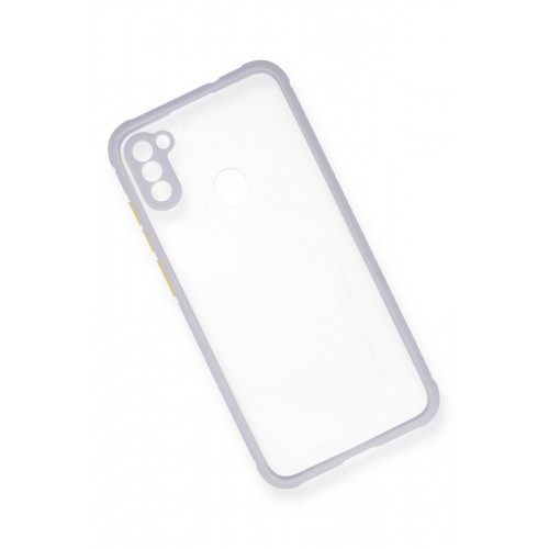 Newface Samsung Galaxy M11 Kılıf Miami Şeffaf Silikon - Lila Newface Samsung Galaxy M11 Kılıf Miami Şeffaf Silikon - Lila