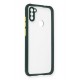 Newface Samsung Galaxy M11 Kılıf Miami Şeffaf Silikon - Koyu Yeşil Newface Samsung Galaxy M11 Kılıf Miami Şeffaf Silikon - Koyu Yeşil