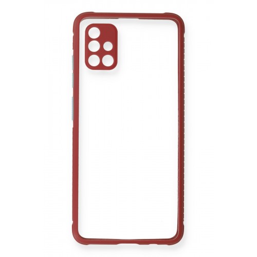 Newface Samsung Galaxy A51 Kılıf Miami Şeffaf Silikon - Fuşya Newface Samsung Galaxy A51 Kılıf Miami Şeffaf Silikon - Fuşya