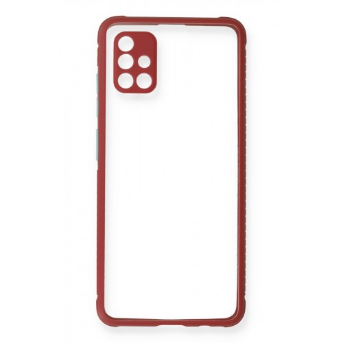 Newface Samsung Galaxy A71 Kılıf Miami Şeffaf Silikon - Fuşya Newface Samsung Galaxy A71 Kılıf Miami Şeffaf Silikon - Fuşya