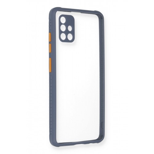 Newface Samsung Galaxy A71 Kılıf Miami Şeffaf Silikon - Gri Newface Samsung Galaxy A71 Kılıf Miami Şeffaf Silikon - Gri