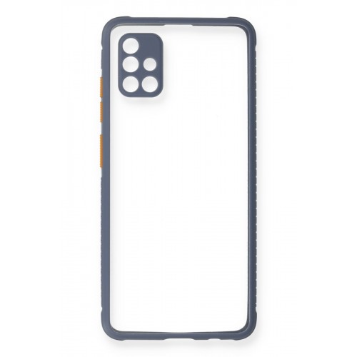 Newface Samsung Galaxy A71 Kılıf Miami Şeffaf Silikon - Gri Newface Samsung Galaxy A71 Kılıf Miami Şeffaf Silikon - Gri