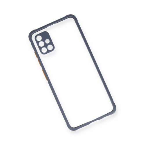 Newface Samsung Galaxy A71 Kılıf Miami Şeffaf Silikon - Gri Newface Samsung Galaxy A71 Kılıf Miami Şeffaf Silikon - Gri