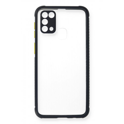 Newface Samsung Galaxy M31 Kılıf Miami Şeffaf Silikon - Lacivert Newface Samsung Galaxy M31 Kılıf Miami Şeffaf Silikon - Lacivert