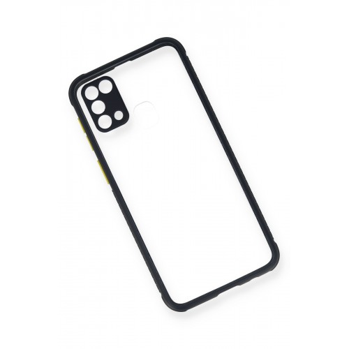 Newface Samsung Galaxy M31 Kılıf Miami Şeffaf Silikon - Lacivert Newface Samsung Galaxy M31 Kılıf Miami Şeffaf Silikon - Lacivert