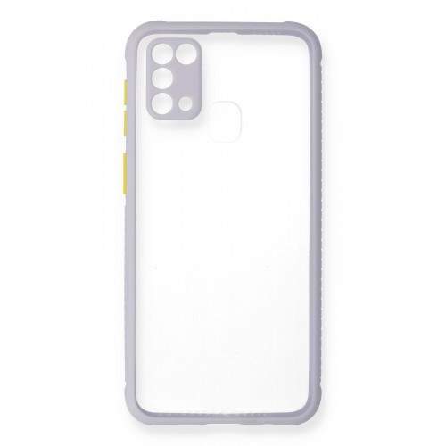 Newface Samsung Galaxy M31 Kılıf Miami Şeffaf Silikon - Lila Newface Samsung Galaxy M31 Kılıf Miami Şeffaf Silikon - Lila