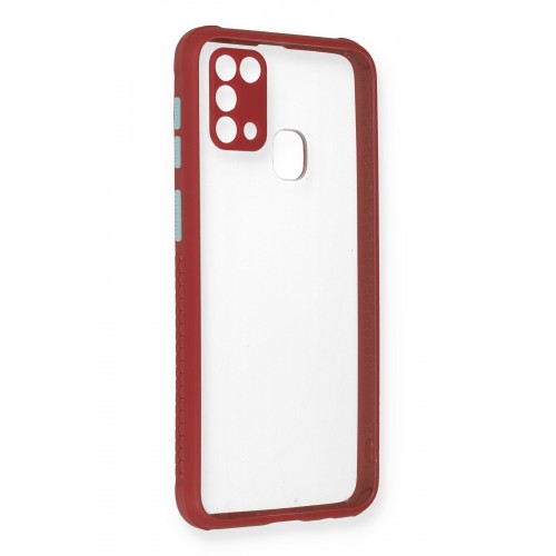 Newface Samsung Galaxy M31 Kılıf Miami Şeffaf Silikon - Fuşya Newface Samsung Galaxy M31 Kılıf Miami Şeffaf Silikon - Fuşya