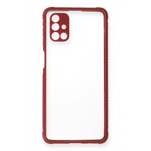 Newface Samsung Galaxy M51 Kılıf Miami Şeffaf Silikon - Fuşya Newface Samsung Galaxy M51 Kılıf Miami Şeffaf Silikon - Fuşya