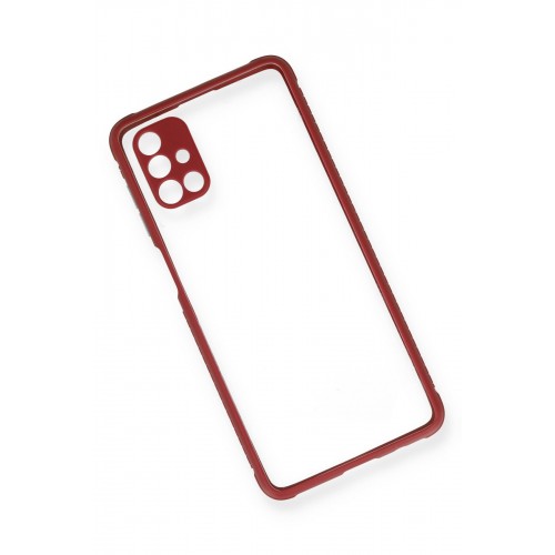 Newface Samsung Galaxy M51 Kılıf Miami Şeffaf Silikon - Fuşya Newface Samsung Galaxy M51 Kılıf Miami Şeffaf Silikon - Fuşya