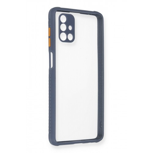 Newface Samsung Galaxy M51 Kılıf Miami Şeffaf Silikon - Gri Newface Samsung Galaxy M51 Kılıf Miami Şeffaf Silikon - Gri