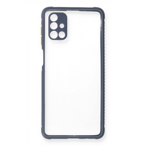 Newface Samsung Galaxy M51 Kılıf Miami Şeffaf Silikon - Gri Newface Samsung Galaxy M51 Kılıf Miami Şeffaf Silikon - Gri