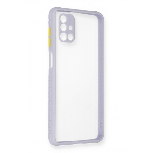 Newface Samsung Galaxy M51 Kılıf Miami Şeffaf Silikon - Lila Newface Samsung Galaxy M51 Kılıf Miami Şeffaf Silikon - Lila
