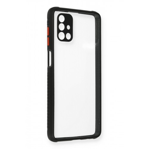 Newface Samsung Galaxy M51 Kılıf Miami Şeffaf Silikon - Siyah Newface Samsung Galaxy M51 Kılıf Miami Şeffaf Silikon - Siyah