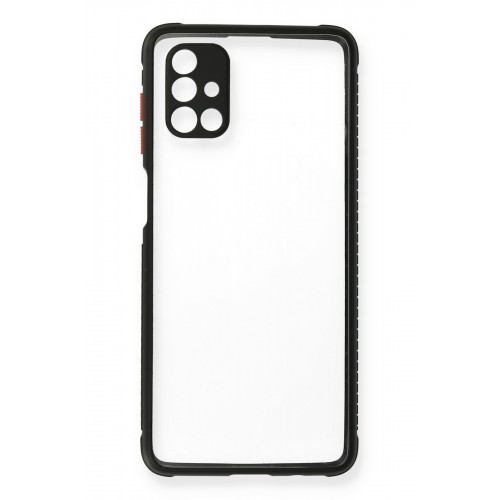 Newface Samsung Galaxy M51 Kılıf Miami Şeffaf Silikon - Siyah Newface Samsung Galaxy M51 Kılıf Miami Şeffaf Silikon - Siyah