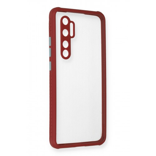 Newface Xiaomi Mi Note 10 Lite Kılıf Miami Şeffaf Silikon - Fuşya Newface Xiaomi Mi Note 10 Lite Kılıf Miami Şeffaf Silikon - Fuşya