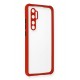 Newface Xiaomi Mi Note 10 Lite Kılıf Miami Şeffaf Silikon - Kırmızı Newface Xiaomi Mi Note 10 Lite Kılıf Miami Şeffaf Silikon - Kırmızı