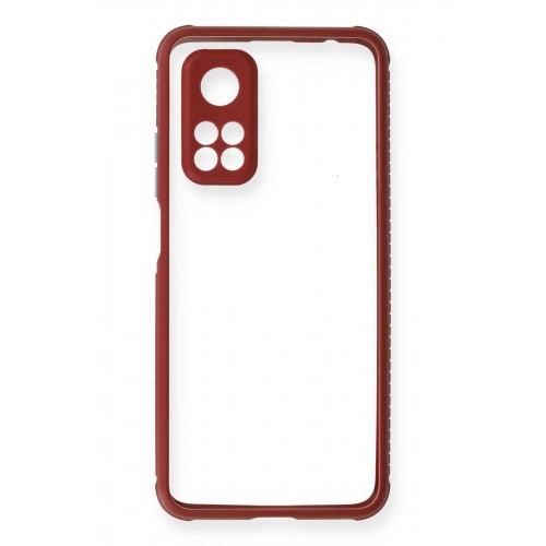 Newface Xiaomi Mi 10T Kılıf Miami Şeffaf Silikon - Fuşya Newface Xiaomi Mi 10T Kılıf Miami Şeffaf Silikon - Fuşya