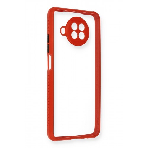 Newface Xiaomi Mi 10T Lite Kılıf Miami Şeffaf Silikon - Kırmızı Newface Xiaomi Mi 10T Lite Kılıf Miami Şeffaf Silikon - Kırmızı