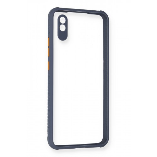 Newface Xiaomi Redmi 9A Kılıf Miami Şeffaf Silikon - Gri Newface Xiaomi Redmi 9A Kılıf Miami Şeffaf Silikon - Gri
