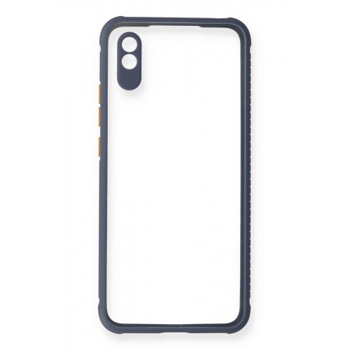 Newface Xiaomi Redmi 9A Kılıf Miami Şeffaf Silikon - Gri Newface Xiaomi Redmi 9A Kılıf Miami Şeffaf Silikon - Gri