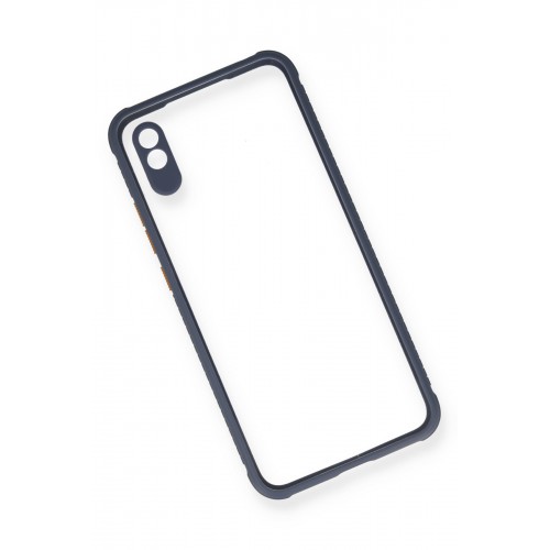 Newface Xiaomi Redmi 9A Kılıf Miami Şeffaf Silikon - Gri Newface Xiaomi Redmi 9A Kılıf Miami Şeffaf Silikon - Gri