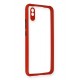 Newface Xiaomi Redmi 9A Kılıf Miami Şeffaf Silikon - Kırmızı Newface Xiaomi Redmi 9A Kılıf Miami Şeffaf Silikon - Kırmızı