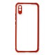 Newface Xiaomi Redmi 9A Kılıf Miami Şeffaf Silikon - Kırmızı Newface Xiaomi Redmi 9A Kılıf Miami Şeffaf Silikon - Kırmızı