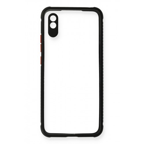 Newface Xiaomi Redmi 9A Kılıf Miami Şeffaf Silikon - Siyah Newface Xiaomi Redmi 9A Kılıf Miami Şeffaf Silikon - Siyah
