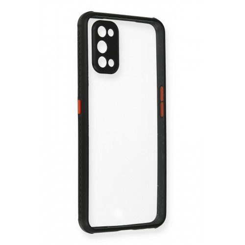 Newface Realme 7 Pro Kılıf Miami Şeffaf Silikon  - Siyah