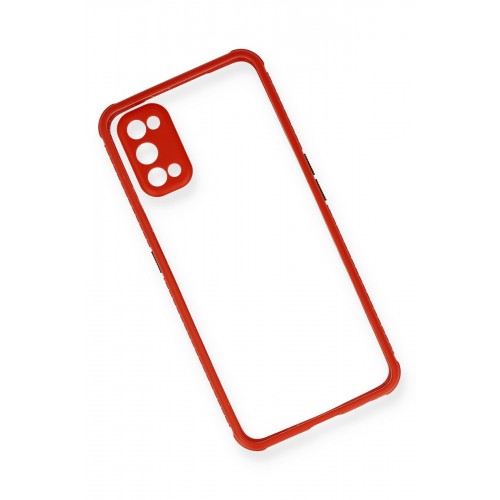 Newface Realme 7 Pro Kılıf Miami Şeffaf Silikon - Kırmızı Newface Realme 7 Pro Kılıf Miami Şeffaf Silikon - Kırmızı