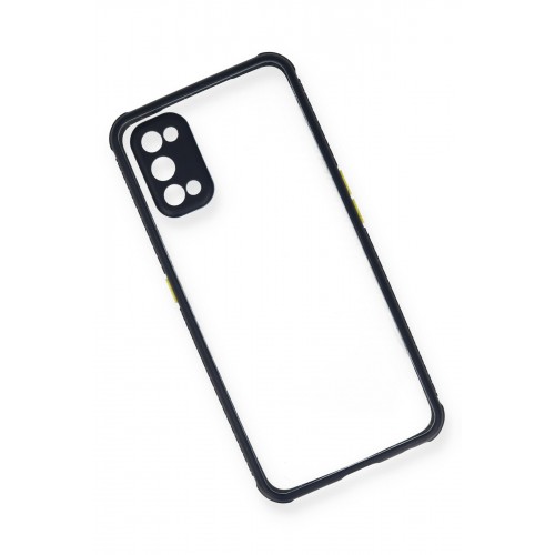 Newface Realme 7 Pro Kılıf Miami Şeffaf Silikon - Lacivert Newface Realme 7 Pro Kılıf Miami Şeffaf Silikon - Lacivert