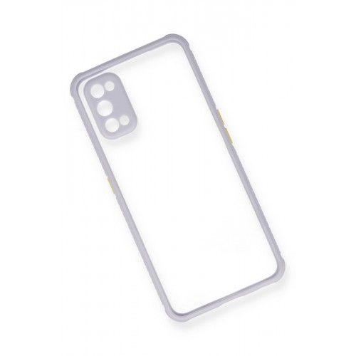 Newface Realme 7 Pro Kılıf Miami Şeffaf Silikon - Lila Newface Realme 7 Pro Kılıf Miami Şeffaf Silikon - Lila