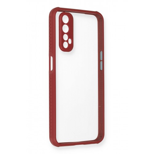 Newface Realme 7 Kılıf Miami Şeffaf Silikon - Fuşya Newface Realme 7 Kılıf Miami Şeffaf Silikon - Fuşya