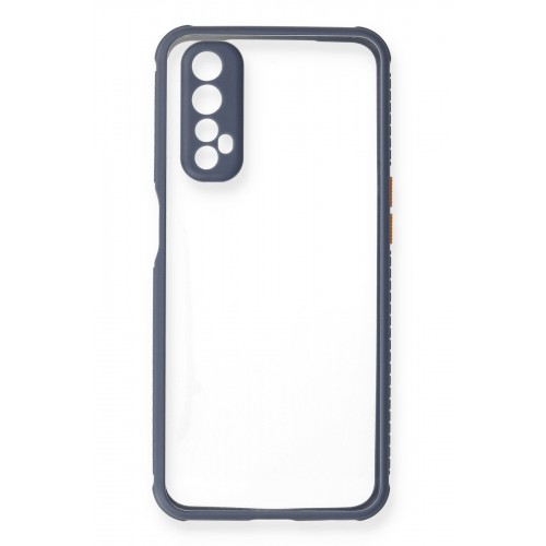 Newface Realme 7 Kılıf Miami Şeffaf Silikon - Gri Newface Realme 7 Kılıf Miami Şeffaf Silikon - Gri