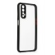 Newface Realme 7 Kılıf Miami Şeffaf Silikon  - Siyah