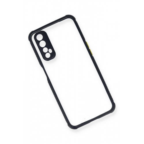 Newface Realme 7 Kılıf Miami Şeffaf Silikon - Lacivert Newface Realme 7 Kılıf Miami Şeffaf Silikon - Lacivert