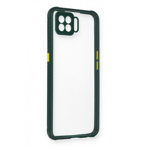 Newface Oppo A73 Kılıf Miami Şeffaf Silikon - Koyu Yeşil Newface Oppo A73 Kılıf Miami Şeffaf Silikon - Koyu Yeşil