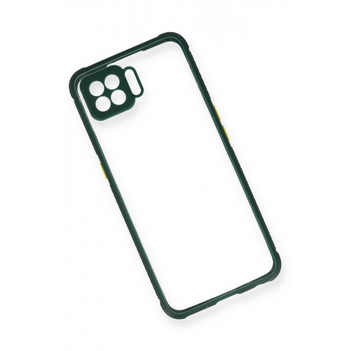Newface Oppo A73 Kılıf Miami Şeffaf Silikon - Koyu Yeşil Newface Oppo A73 Kılıf Miami Şeffaf Silikon - Koyu Yeşil