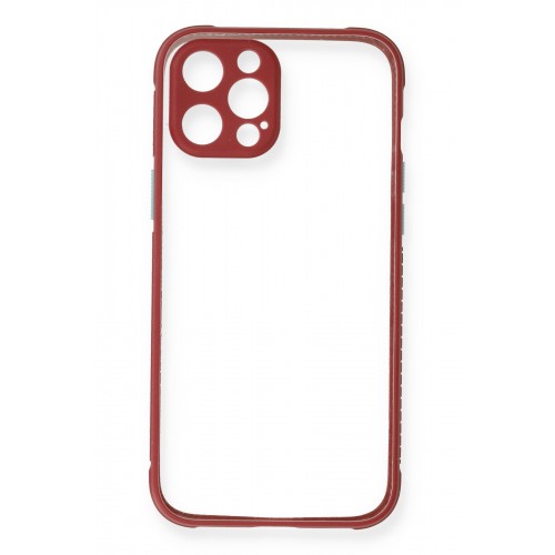 Newface iPhone 12 Pro Kılıf Miami Şeffaf Silikon - Fuşya Newface iPhone 12 Pro Kılıf Miami Şeffaf Silikon - Fuşya