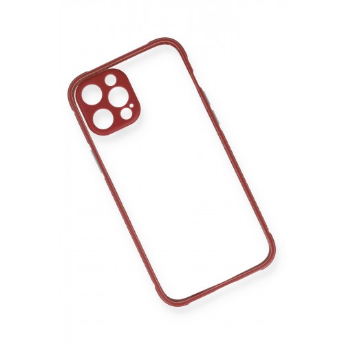 Newface iPhone 12 Pro Kılıf Miami Şeffaf Silikon - Fuşya Newface iPhone 12 Pro Kılıf Miami Şeffaf Silikon - Fuşya