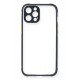 Newface iPhone 12 Pro Kılıf Miami Şeffaf Silikon  - Lacivert
