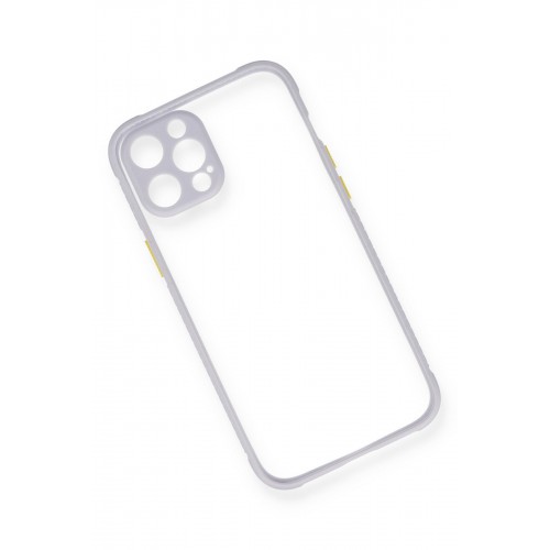 Newface iPhone 12 Pro Max Kılıf Miami Şeffaf Silikon - Lila Newface iPhone 12 Pro Max Kılıf Miami Şeffaf Silikon - Lila