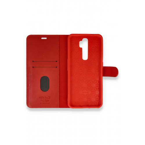 Newface Oppo A9 2020 Kılıf Trend S Plus Kapaklı Kılıf - Kırmızı Newface Oppo A9 2020 Kılıf Trend S Plus Kapaklı Kılıf - Kırmızı