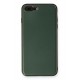 Newface iPhone 7 Plus Kılıf Coco Deri Silikon Kapak - Yeşil