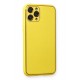 Newface iPhone 11 Pro Kılıf Coco Deri Silikon Kapak - Sarı
