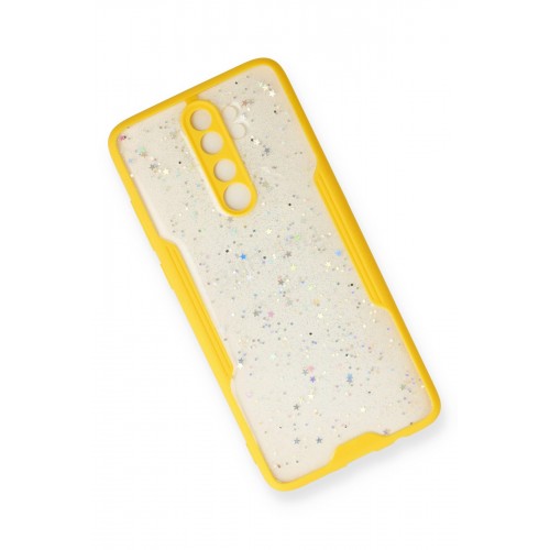 Newface Xiaomi Redmi Note 8 Pro Kılıf Platin Simli Silikon - Sarı Newface Xiaomi Redmi Note 8 Pro Kılıf Platin Simli Silikon - Sarı