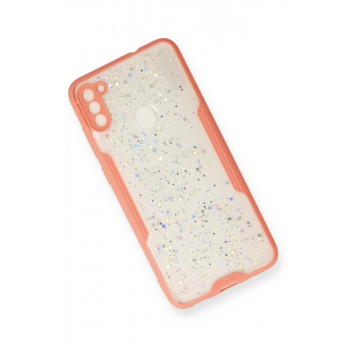 Newface Samsung Galaxy M11 Kılıf Platin Simli Silikon - Pembe Newface Samsung Galaxy M11 Kılıf Platin Simli Silikon - Pembe
