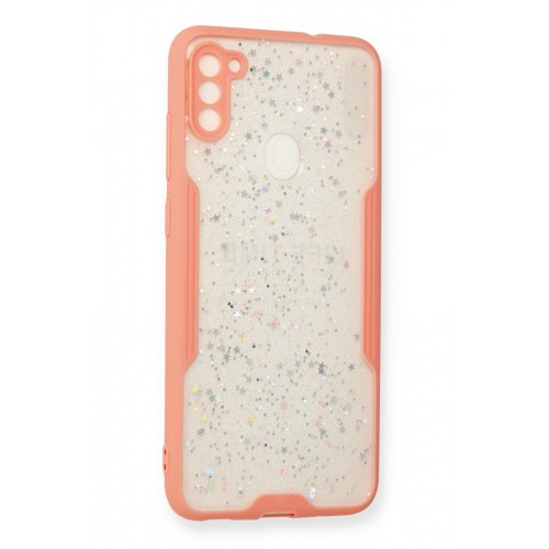 Newface Samsung Galaxy M11 Kılıf Platin Simli Silikon - Pembe Newface Samsung Galaxy M11 Kılıf Platin Simli Silikon - Pembe