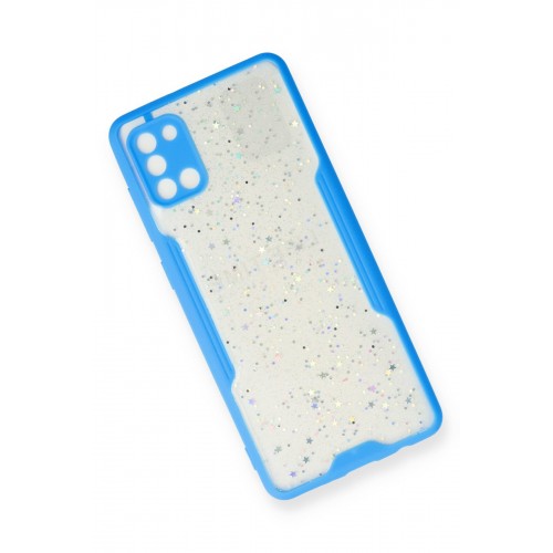 Newface Samsung Galaxy A31 Kılıf Platin Simli Silikon - Mavi Newface Samsung Galaxy A31 Kılıf Platin Simli Silikon - Mavi