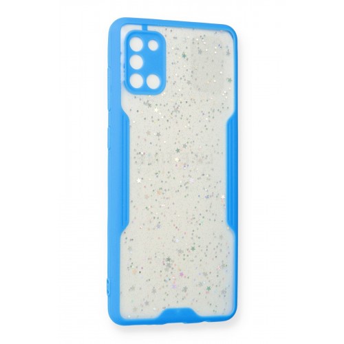 Newface Samsung Galaxy A31 Kılıf Platin Simli Silikon - Mavi Newface Samsung Galaxy A31 Kılıf Platin Simli Silikon - Mavi